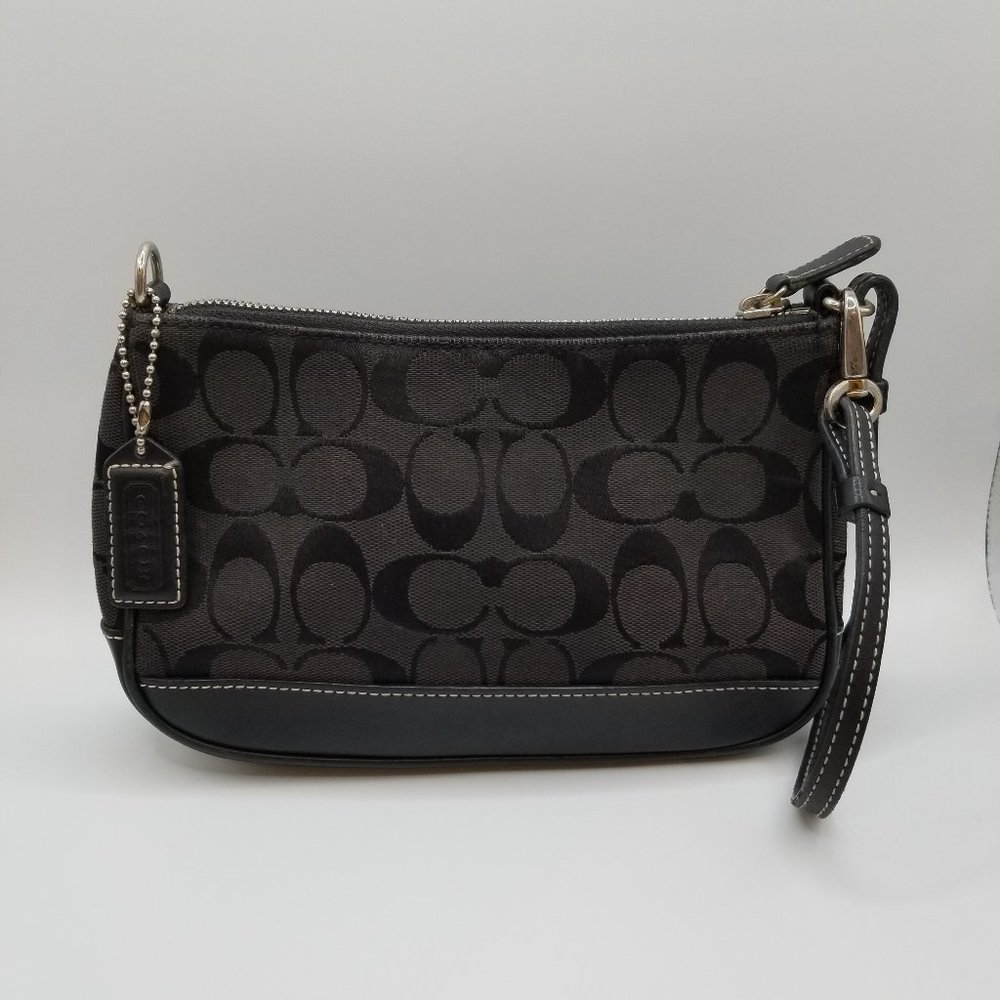 Coach Vintage Black Hampton Demi Baguette 6094